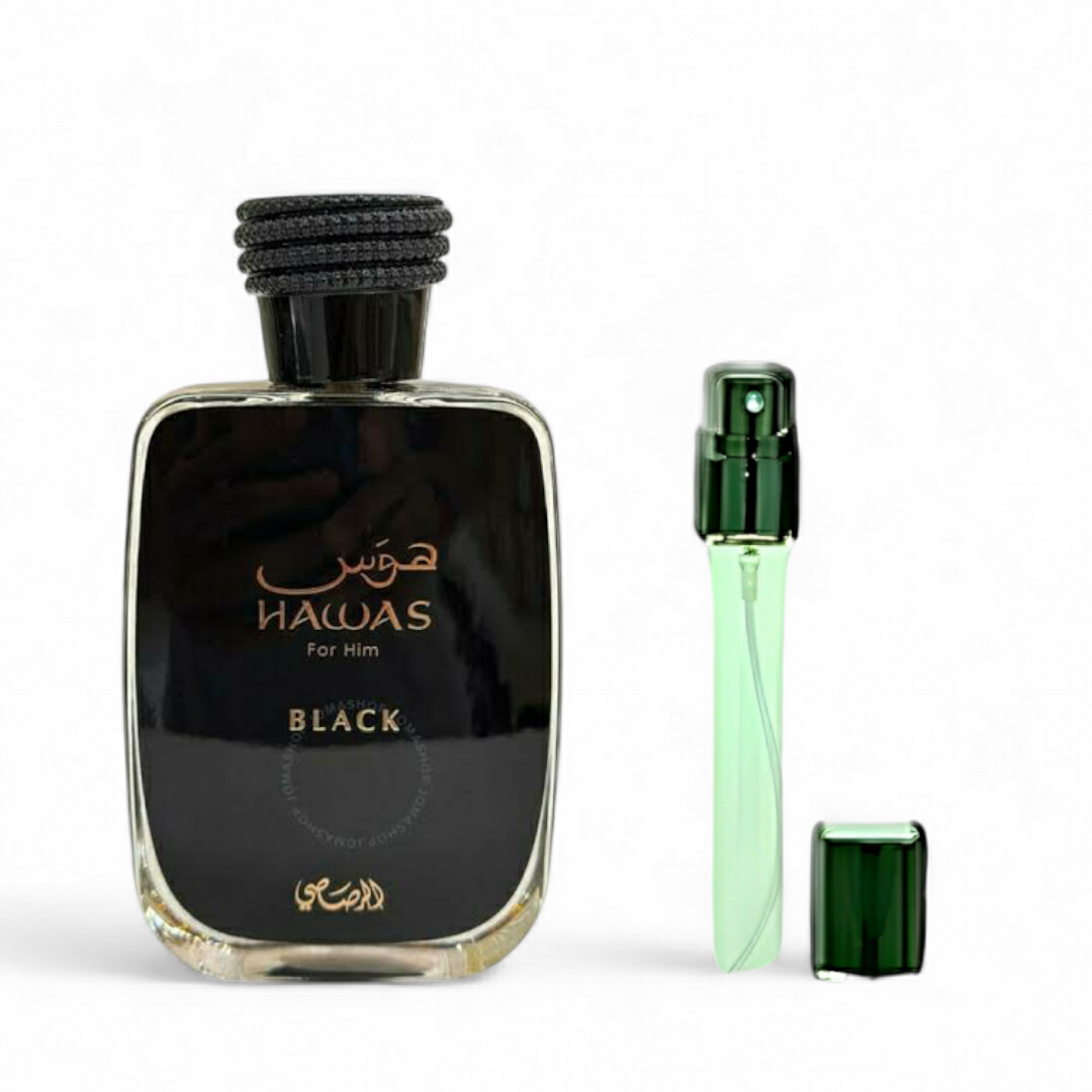 Rasasi Hawas Black for Men EDP Decants