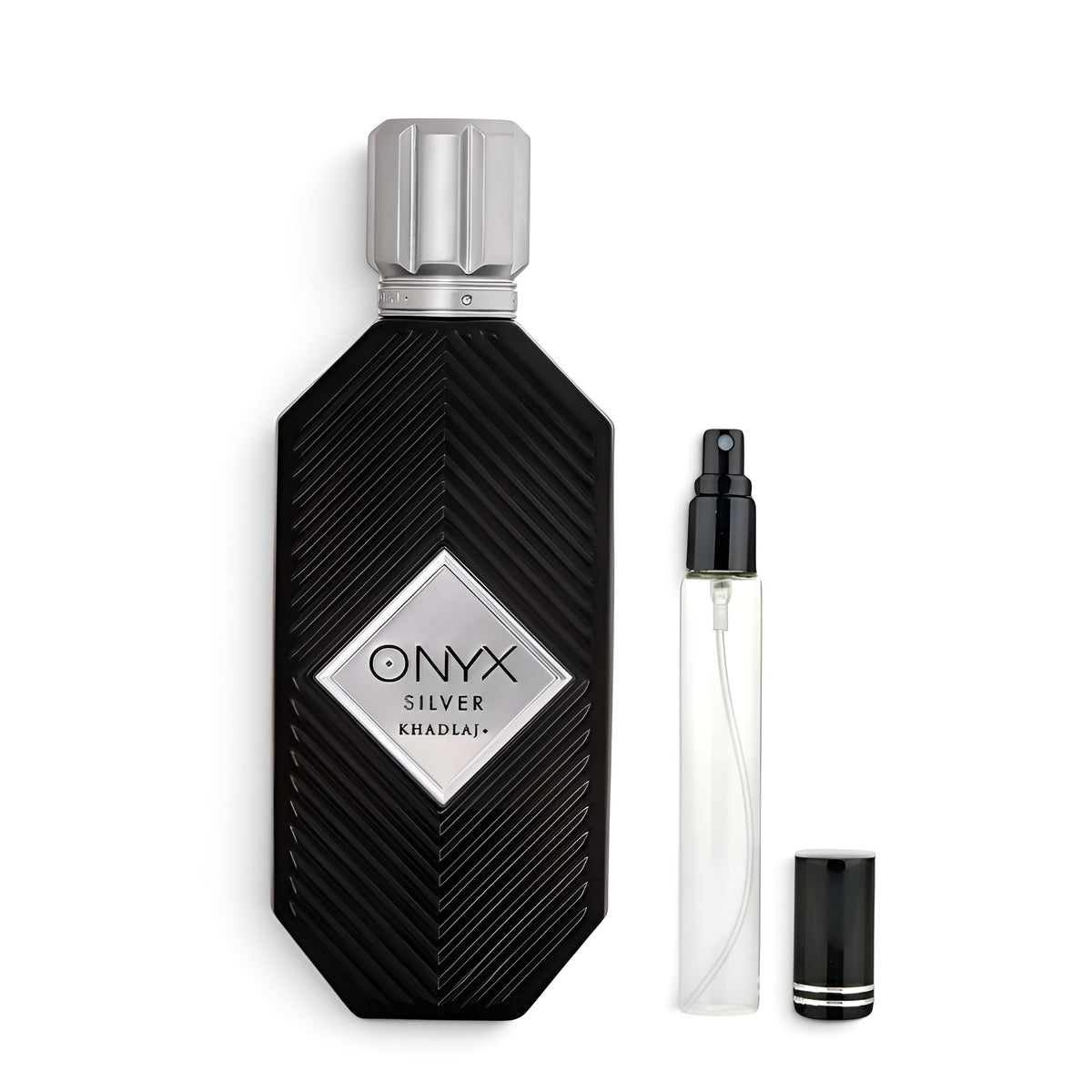 Khadlaj Onyx Silver for women and men Decants