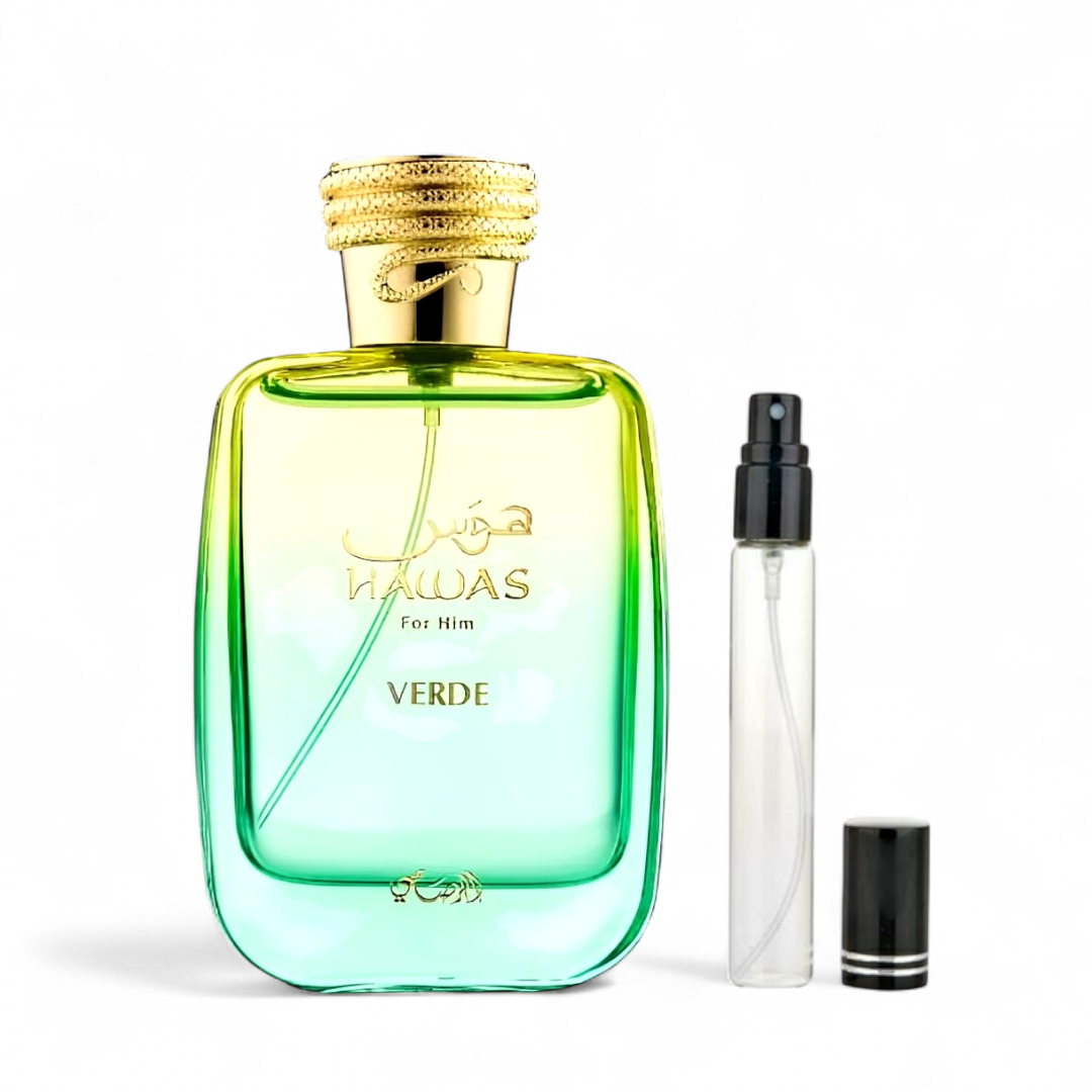 Rasasi Hawas Verde for men Decants
